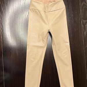 Splendid Cream and Tan Leggings